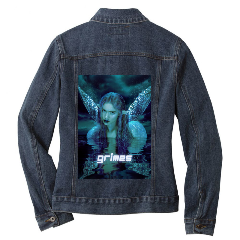 Fairie Blue Green Grimes Lover Gifts Ladies Denim Jacket by ArtistConner | Artistshot