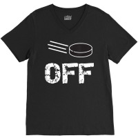 Funny Puck Off Ice Hockey Tank Top V-neck Tee | Artistshot