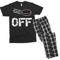 Funny Puck Off Ice Hockey Tank Top Men's T-shirt Pajama Set | Artistshot