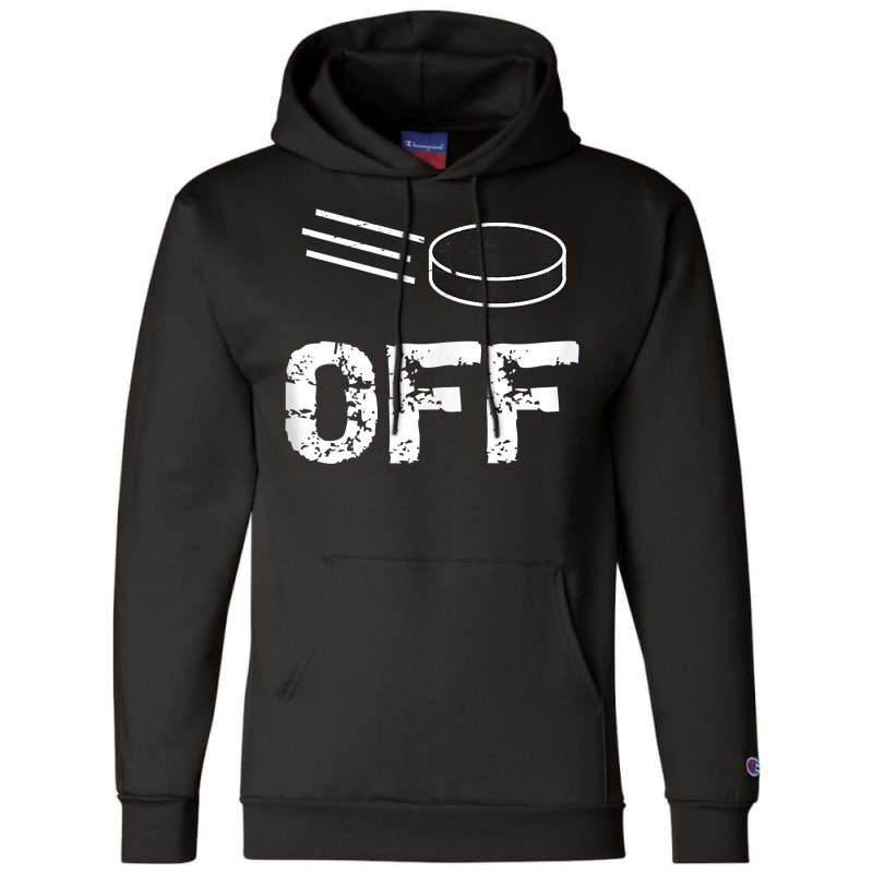 Funny Puck Off Ice Hockey Tank Top Champion Hoodie | Artistshot