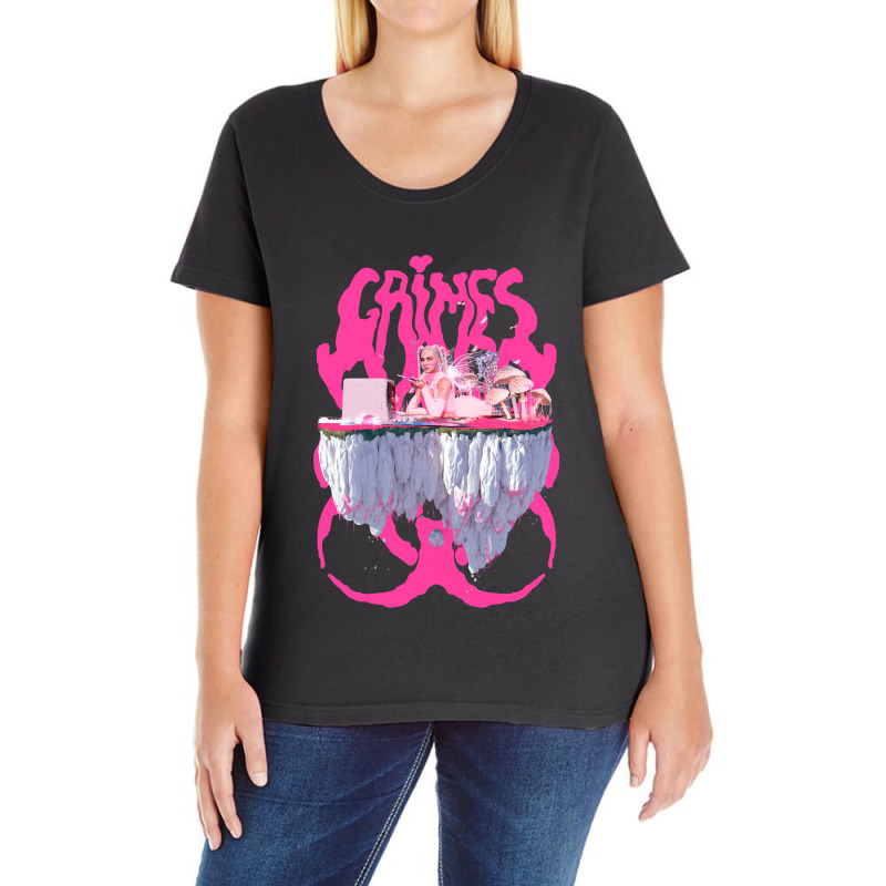 Lover Gifts Grimes Graphic Vintage Ladies Curvy T-Shirt by ArtistConner | Artistshot