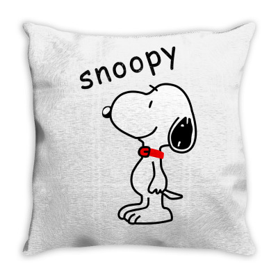 Funny Design Snoopy Throw Pillow Designed By Hektoart