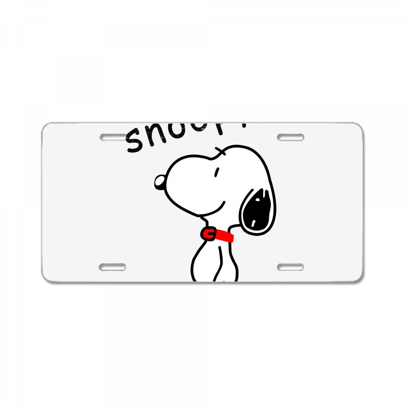 Funny Design Snoopy License Plate | Artistshot