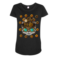 Steampunk American Shorthair T  Shirt Steampunk American Shorthair Cat Maternity Scoop Neck T-shirt | Artistshot