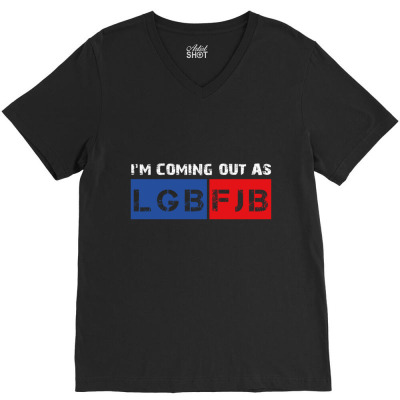 Coming Out As Lgbfjb V-neck Tee Designed By Kakashop