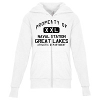 Property Of Naval Station Great Lakes Athletic Department T Shirt Youth Zipper Hoodie | Artistshot