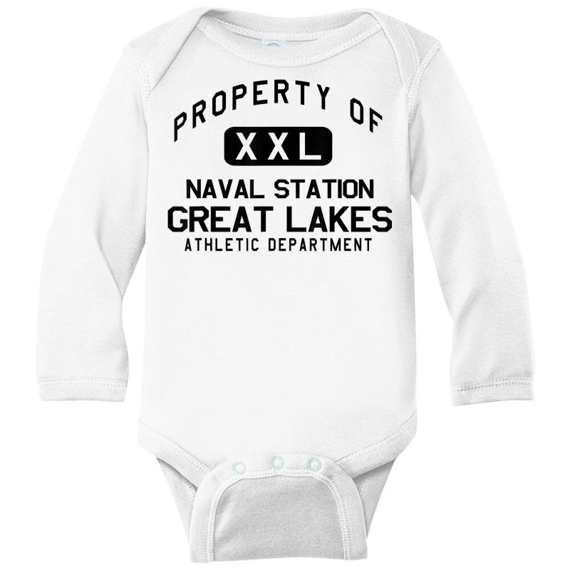 Property Of Naval Station Great Lakes Athletic Department T Shirt Long Sleeve Baby Bodysuit by kalerttjay | Artistshot