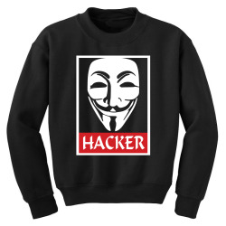 anonymous hacker Youth Sweatshirt | Artistshot