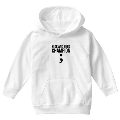 Custom Hide And Seek Champion; Funny Black Youth Hoodie By