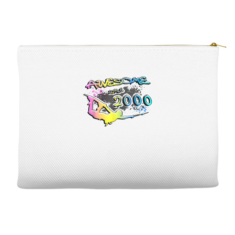 Awesome Since 2000. Wakeboard Lifestyle T Shirt Accessory Pouches | Artistshot