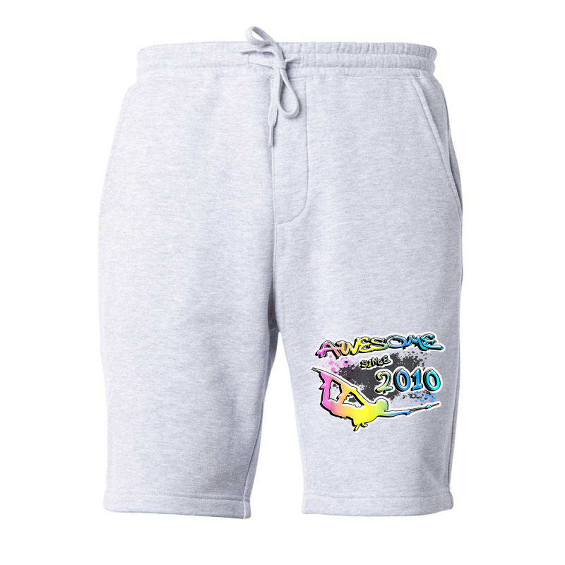 Awesome Since 2010. Wakeboard Lifestyle T Shirt Fleece Short | Artistshot