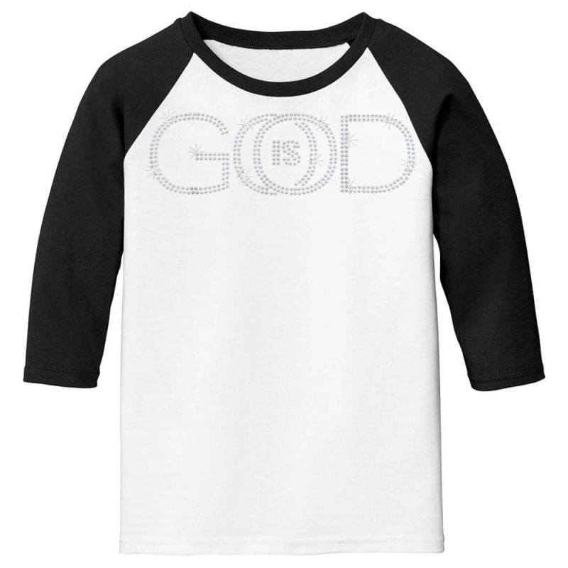 God Is Good Bible Verse Rhinestone Christian Woman Birthday T Shirt Youth 3/4 Sleeve by hustonfkobar3 | Artistshot