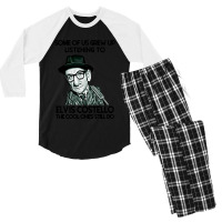 Retro Cartoon  Record Producer Gifts Men Men's 3/4 Sleeve Pajama Set | Artistshot