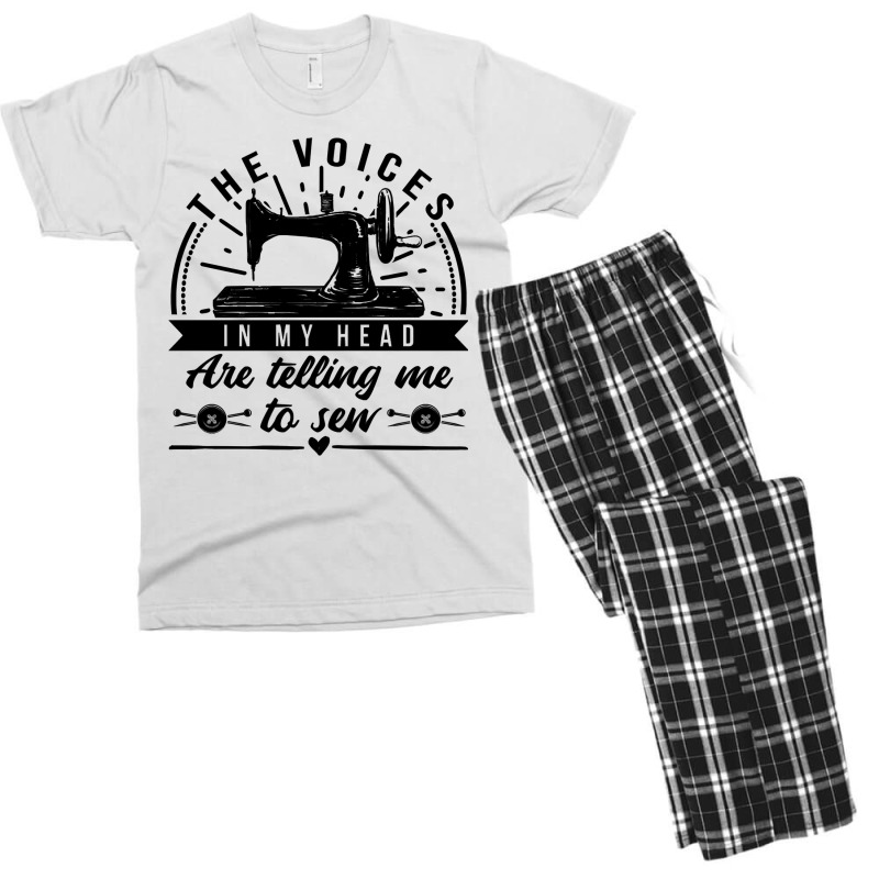 Sewing The Voices In My Head Are Telling Me To Sew 35 Quilting Men's T-shirt Pajama Set | Artistshot