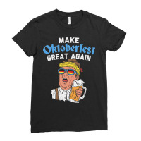 Make Oktoberfest Great Again Funny Trump Drink Beer Mug Gift T Shirt Ladies Fitted T-shirt | Artistshot