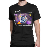 Torn Paper Technology Space Universe Classic T-shirt | Artistshot