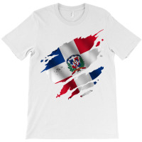 Proud Dominican Root  Torn Ripped Dominica Flag T Shirt T-shirt | Artistshot