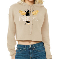 Principal Bee Shirt, Teacher Bee School Sweatshirt Cropped Hoodie | Artistshot