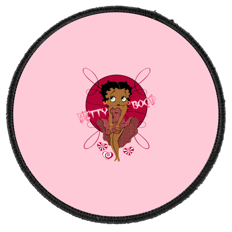 Custom Black Betty Boop Round Patch By Noritocreative - Artistshot