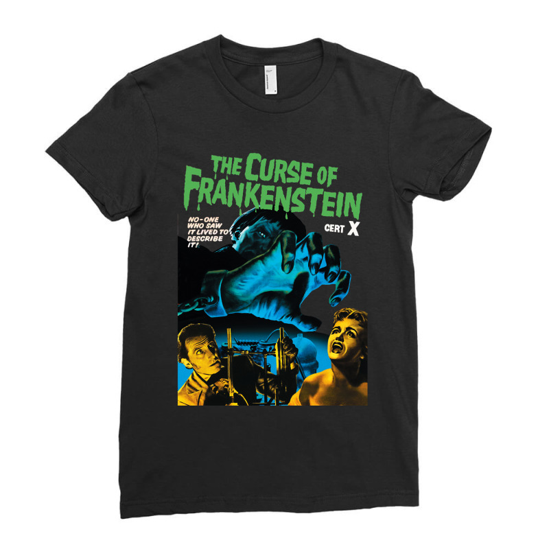 The Curse Of Frankenstein Lover Gifts Ladies Fitted T-Shirt by ArtistConner | Artistshot