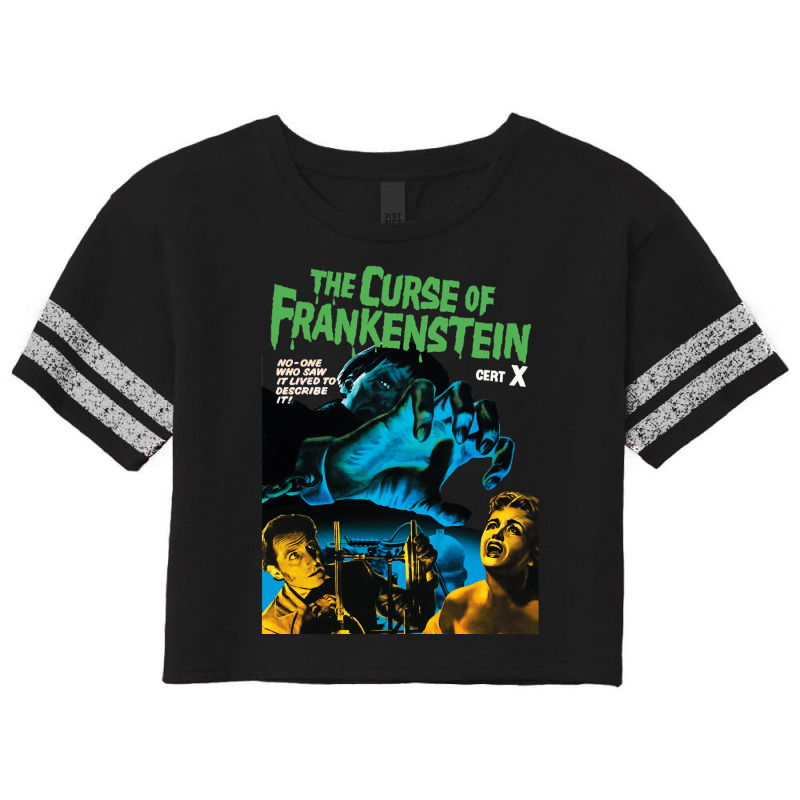 The Curse Of Frankenstein Lover Gifts Scorecard Crop Tee by ArtistConner | Artistshot