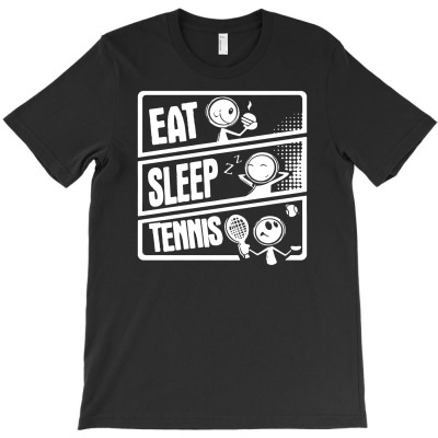 V3 Eat Sleep Tennis T-shirt Designed By Andini Aprianty