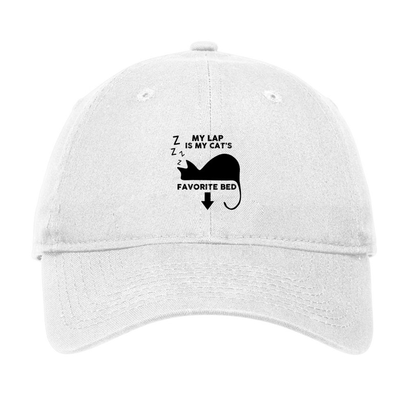 Black Cat Kitty My Laps Is My Cat S Favorite Bed Kitten Cat Adjustable Cap | Artistshot