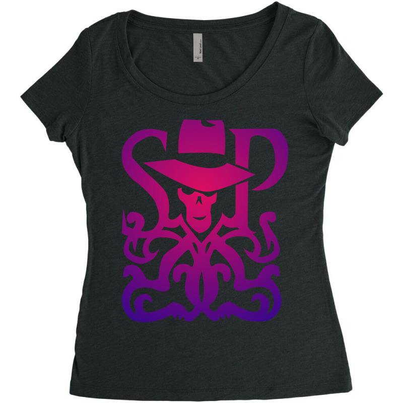 Art Skulduggery Vintage Retro Women's Triblend Scoop T-shirt by ArtistConner | Artistshot