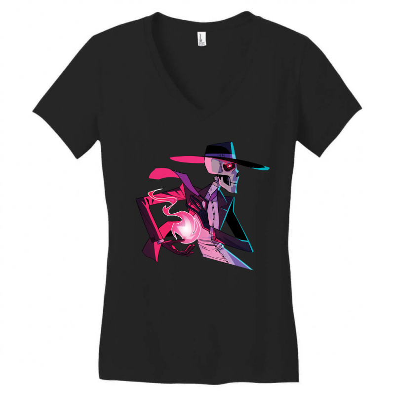 Call Me Skulduggery Painting Retro Women's V-Neck T-Shirt by ArtistConner | Artistshot