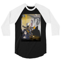 Graphic Skulduggery Call Me Retro 3/4 Sleeve Shirt | Artistshot