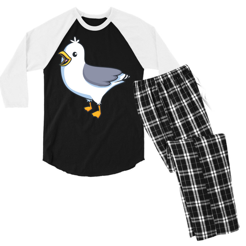 Kawaii Seagull T  Shirt Kawaii Herring Gull T  Shirt Men's 3/4 Sleeve Pajama Set | Artistshot