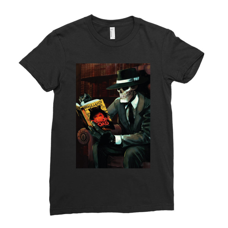 Lover Gifts Skulduggery Painting Ladies Fitted T-Shirt by ArtistConner | Artistshot