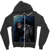 My Favorite People Skulduggery Painting Zipper Hoodie | Artistshot