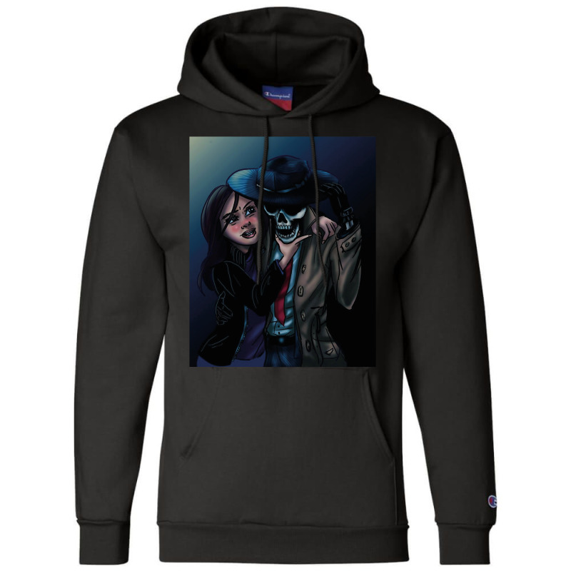 My Favorite People Skulduggery Painting Champion Hoodie by ArtistConner | Artistshot