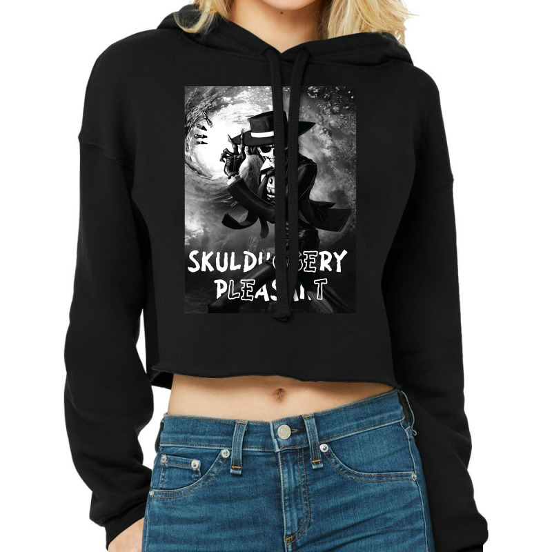 Vintage Retro Skulduggery Poster Cropped Hoodie by ArtistConner | Artistshot