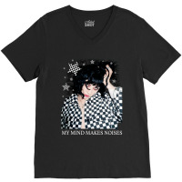 Pale Waves Heather Black And White Vintage V-neck Tee | Artistshot