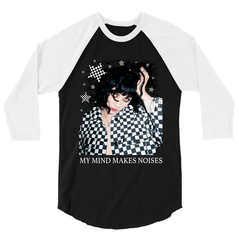 Pale Waves Heather Black And White Vintage 3/4 Sleeve Shirt | Artistshot