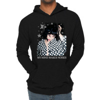 Pale Waves Heather Black And White Vintage Lightweight Hoodie | Artistshot