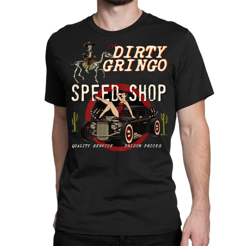 Lucky 13 Speed Shop T-shirt Rat Rod Route 66 Vintage Racing Car Men's Tee E - Foto 9