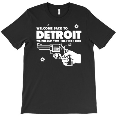 Welcome Back To Detroit T-shirt Designed By Andini Aprianty