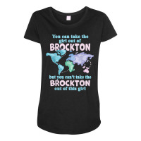 Women From Brockton   Girl From Brockton Massachusetts T Shirt Maternity Scoop Neck T-shirt | Artistshot