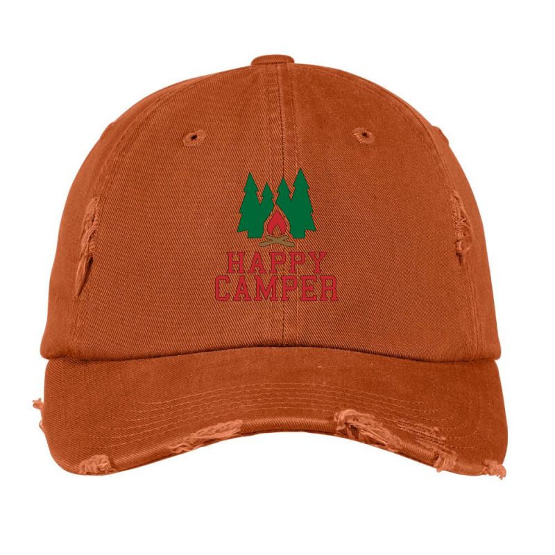 Happy Camper Vintage Cap | Artistshot