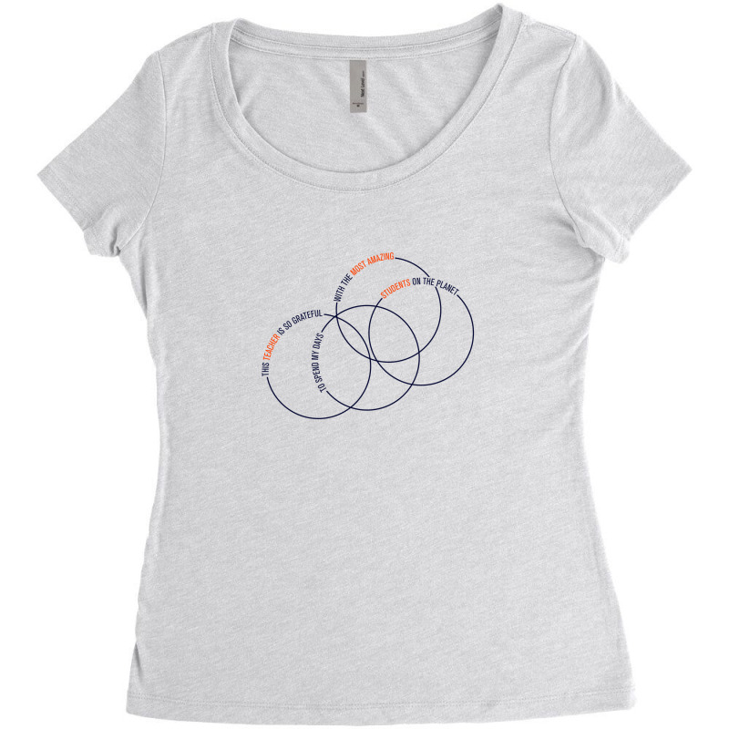 This Teacher Is So Grateful To Spend My Days With The Most Amazing Women's Triblend Scoop T-shirt | Artistshot