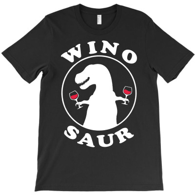 Wino Saur   Funny Wine Drinking T-shirt Designed By Andini Aprianty