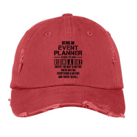 Being An Event Planner Like The Bike Is On Fire Vintage Cap | Artistshot