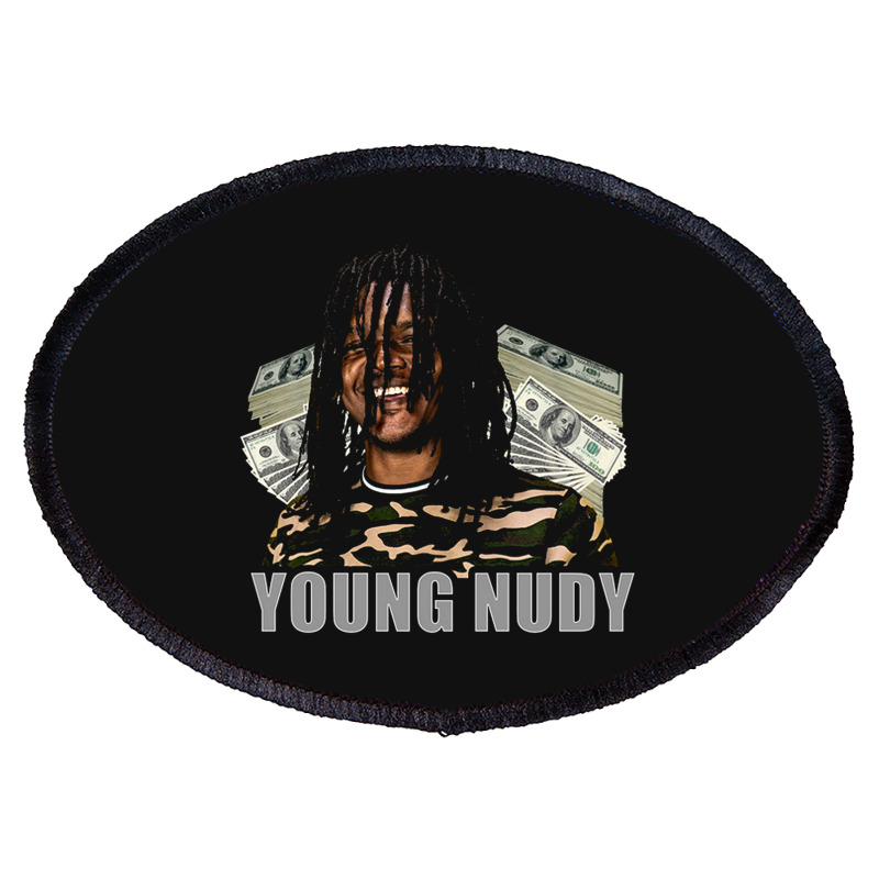 Nudy Dollar Graphic Oval Patch | Artistshot