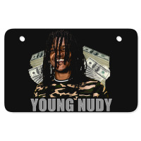 Nudy Dollar Graphic Atv License Plate | Artistshot