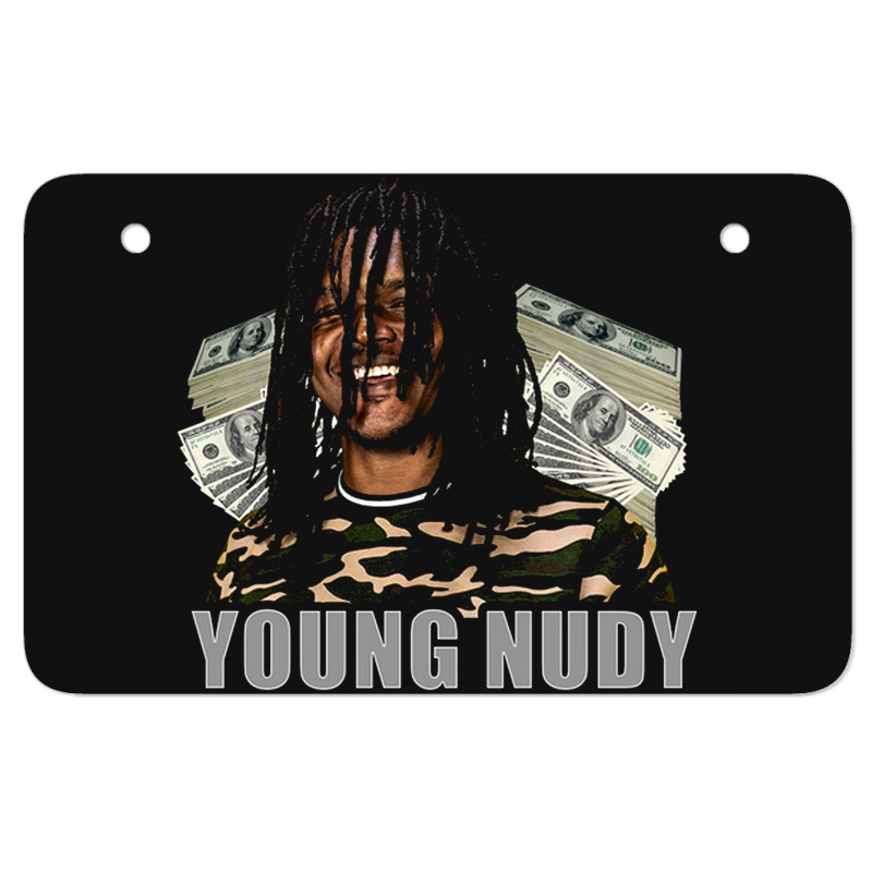 Nudy Dollar Graphic Atv License Plate | Artistshot