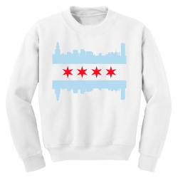 chicago flag Youth Sweatshirt | Artistshot