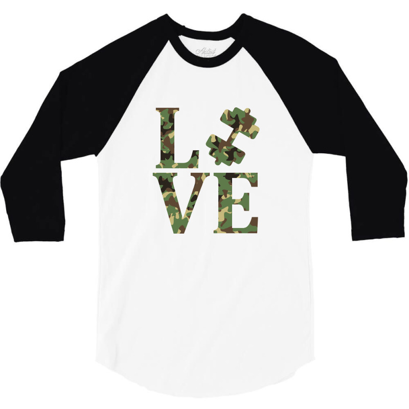 Love Gym Camouflage 3/4 Sleeve Shirt | Artistshot